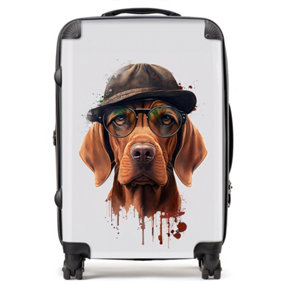 Hungarian Vizsla Dog Splashart Suitcase - Medium