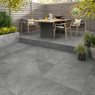Hunstanton Light Grey Matt Porcelain 600x900x20mm (Pack of 1)