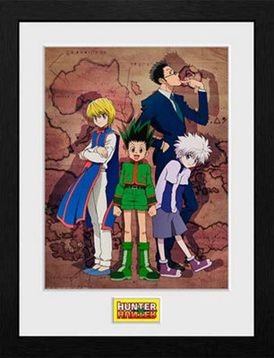 Hunter X Hunter Key Art Map 30 x 40cm Framed Collector Print