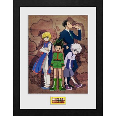 Hunter X Hunter Key Art Map 30 x 40cm Framed Collector Print