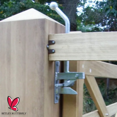 Hunting Type Self-Locking Auto Gate Catch Kit with Cranked Striker ...