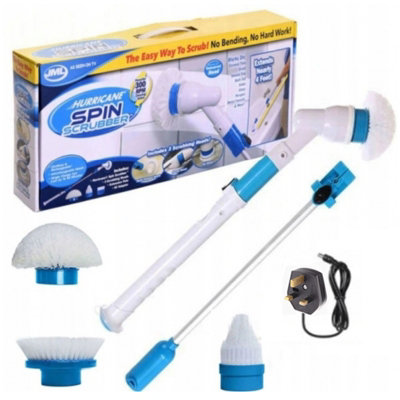 Hurricane Electric Spin Scrubber Cordless Rechargeable Power Cleaning Brush