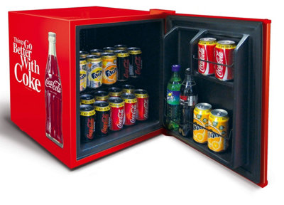 Husky Coca Cola Mini Drinks Cooler, 43 Litres, Red, HUS-EL196