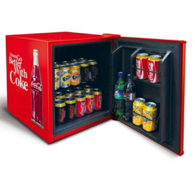 Husky Coca Cola Mini Fridge, 43 Litres, Red, HUS-EL196