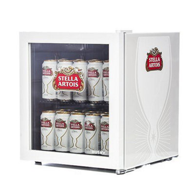 Husky  Stella-Artois Mini Fridge, 45.8 Litre, White, HUS-HU219