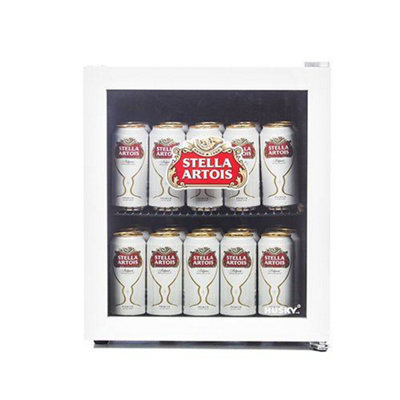 Husky  Stella-Artois Mini Fridge, 45.8 Litre, White, HUS-HU219
