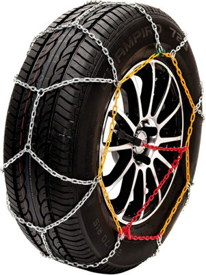 Husky Sumex Winter Classic Alloy Steel Snow Chains for 13" Car Wheel Tyres (145/80 R13)