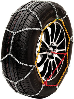 Husky Sumex Winter Classic Alloy Steel Snow Chains for 13" Car Wheel Tyres (155/70 R13)