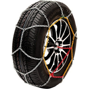 Husky Sumex Winter Classic Alloy Steel Snow Chains for 13" Car Wheel Tyres (185/55 R13)