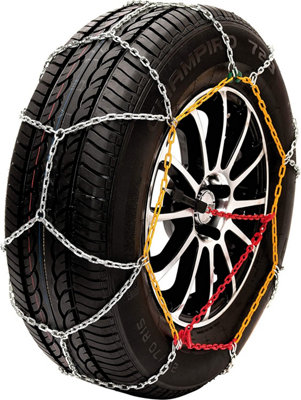 Husky Sumex Winter Classic Alloy Steel Snow Chains for 13" Car Wheel Tyres (185/60 R13)