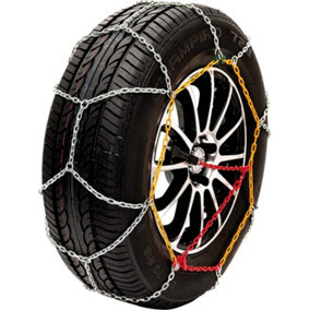 Husky Sumex Winter Classic Alloy Steel Snow Chains for 14" Car Wheel Tyres (135/70 R15)