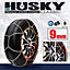 Husky Sumex Winter Classic Alloy Steel Snow Chains for 14" Car Wheel Tyres (155/55 R15)