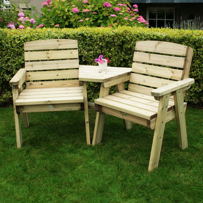 Hutton Garden British Made Wooden Companion Seat FCS Certified