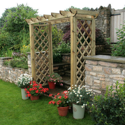 Hutton Garden Wooden British Made Cotswold Garden Arch FCS Certified