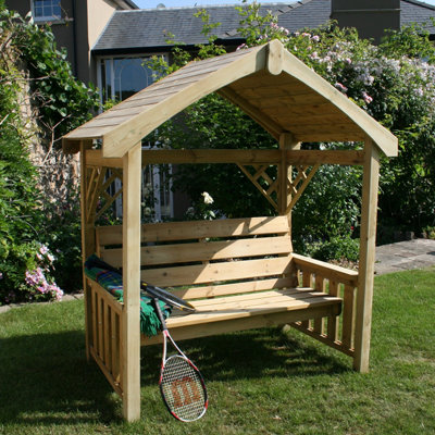 Hutton Garden Wooden British Made Herefordshire Arbour FCS Certified