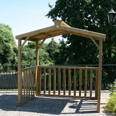 Hutton Garden Wooden British Made Purley Shelter FCS Certified