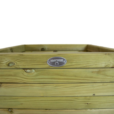 Hutton Garden Wooden British Made Windermere Garden Planter Bench FCS Cert - 4