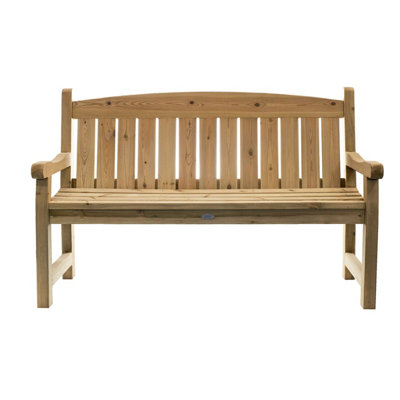 Hutton Garden Wooden Cotswold British Made 3 Seater Bench FCS Certified - 4