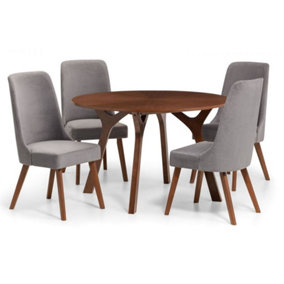 Huxley Traditional Dining Set with 4 Chairs