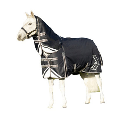 Hy DefenceX Shield Combo Neck 50g Horse Turnout Rug Navy (6 9