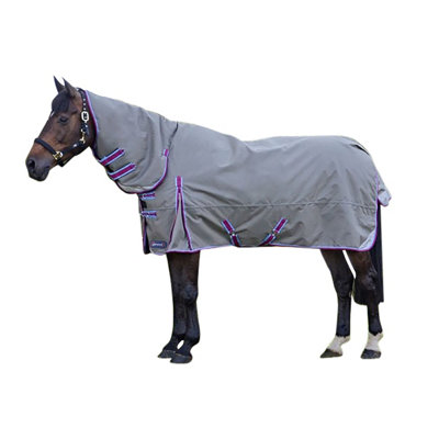 Hy DefenceX System 300 Combi Turnout Rug Grey/Berry/Cool Blue (6ft 9in) Price Comparisons | Compare The Build