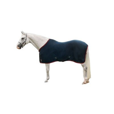 Hy DefenceX System Standard-Neck Horse Cooler Rug Navy/Red (5) Price Comparisons | Compare The Build