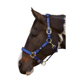 Hy Deluxe Padded Head Collar Navy (Pony)