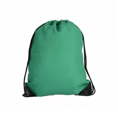 Hy First Aid Symbol Drawstring Bag Green/Black (One Size)