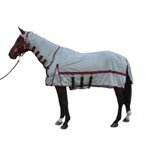 Hy Guardian Fly Rug And Fly Mask Silver (7 0)