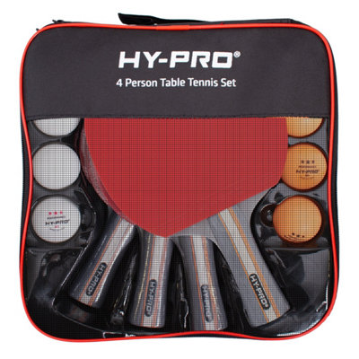 Hy-Pro 4 person Table Tennis Set with Bats