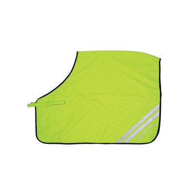 YH Hy Viz Tapis De Selle Réfléchissant Confort Pony/COB Jaune - Haute Visibilité Et Respirant