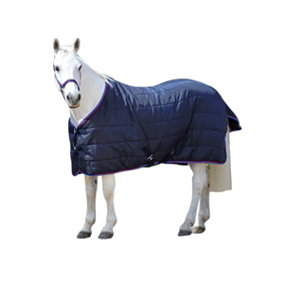 Hy Signature 250g Horse Stable Rug Navy/Red/Blue (5)