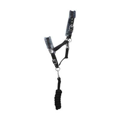 Y-H Hy Rope Halter Negro COB/Completo