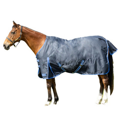 Hy StormX Empra Standing Collar Horse Turnout Rug Navy (7 3