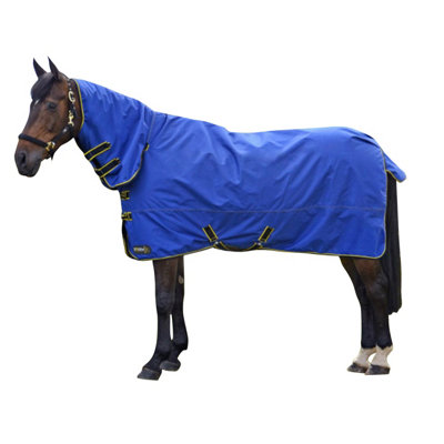 Hy StormX Original 100 Combi Turnout Rug Royal Blue/Navy/Yellow (4ft 6in) Price Comparisons | Compare The Build