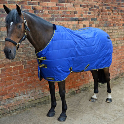 Hy StormX Original 100 Stable Rug Royal Blue/Navy/Yellow (7ft) Price Comparisons | Compare The Build