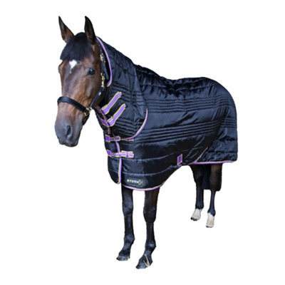 Hy StormX Original 200 Combi Stable Rug Black/Purple/Yellow (4ft 9in ...