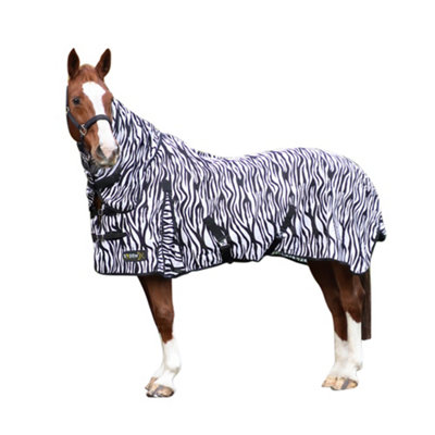 Hy StormX Original Zebra Print Fly Rug Black/White (5ft) DIY at B&Q