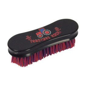 Hy Tractors Rock Horse Face Brush Navy/Red (13.9cm x 6.9cm)