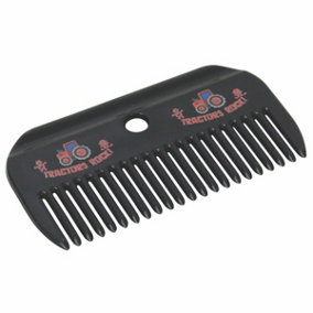 Hy Tractors Rock Horse Mane and Tail Comb Navy/Red (9.5cm x 5.3cm)