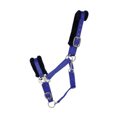 Hy Two Tone Faux Fur Head Collar Royal Blue/Navy (Pony) Price Comparisons | Compare The Build