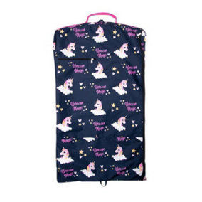 Hy Unicorn Magic Garment Bag Navy/Pink (One Size)
