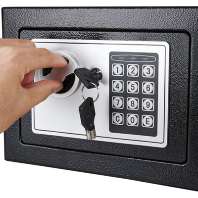 Hybrid Safe Key and Password Mechanical Lock Home Office Security Box 6L