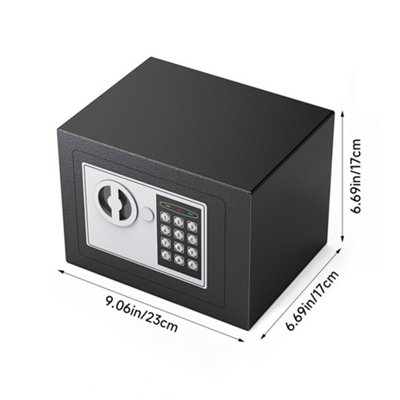 Hybrid Safe Key and Password Mechanical Lock Home Office Security Box 6L