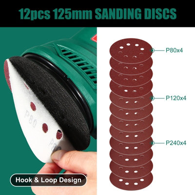 HYCHIKA Powerful Round Sander with Variable Speed Control