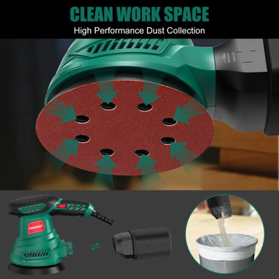 HYCHIKA Powerful Round Sander with Variable Speed Control
