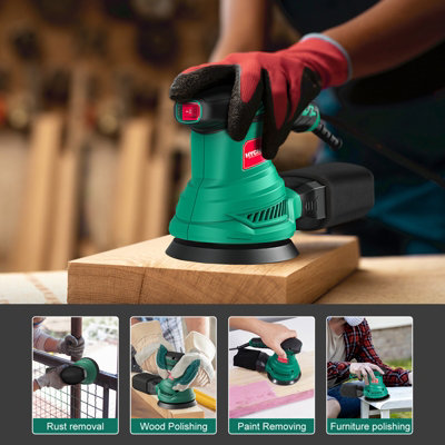 HYCHIKA Powerful Round Sander with Variable Speed Control