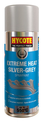 Hycote Colour Paint XUK1009 Silver Grey VHT 400mL x 2 Fast Drying