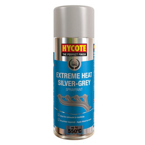 Hycote Colour Paint XUK1009 Silver Grey VHT 400mL x 6 Fast Drying