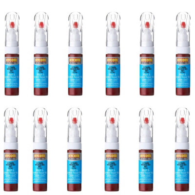 Hycote Colour Touch Up Brush Paint Citroen Wicked Red (Metallic) 12.5ml x12